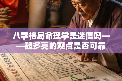 八字格局命理学是迷信吗——魏多亮的观点是否可靠