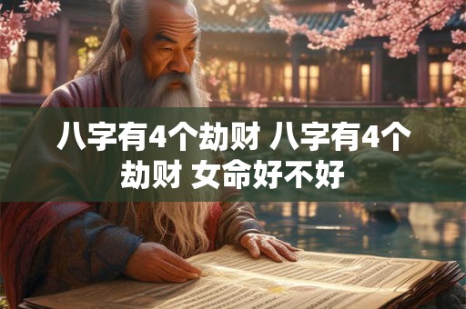 八字有4个劫财 八字有4个劫财 女命好不好