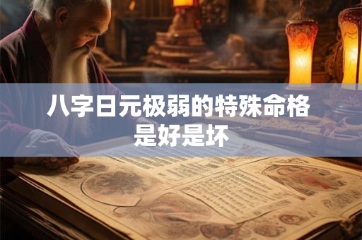 八字日元极弱的特殊命格 是好是坏 八字日元极弱的特殊命格 是好是坏