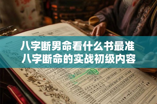 八字断男命看什么书最准 八字断命的实战初级内容