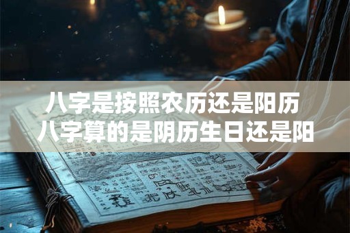 八字是按照农历还是阳历 八字算的是阴历生日还是阳历生日