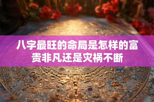 八字最旺的命局是怎样的富贵非凡还是灾祸不断