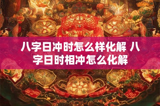 八字日冲时怎么样化解 八字日时相冲怎么化解