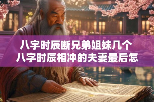 八字时辰断兄弟姐妹几个 八字时辰相冲的夫妻最后怎么样了