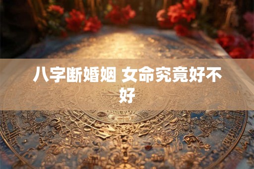 八字断婚姻 女命究竟好不好