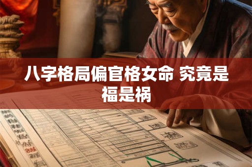 八字格局偏官格女命 究竟是福是祸