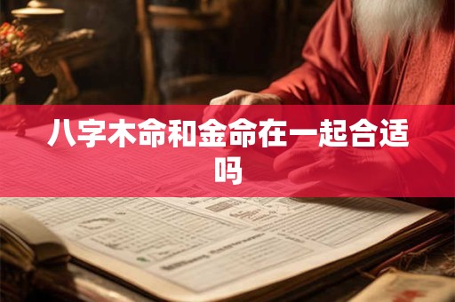 八字木命和金命在一起合适吗