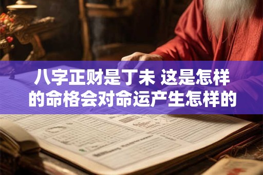 八字正财是丁未 这是怎样的命格会对命运产生怎样的影响