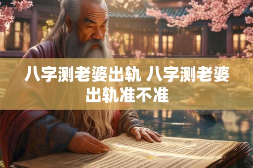 八字测老婆出轨 八字测老婆出轨准不准