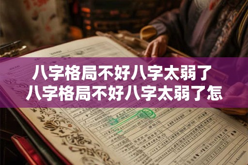 八字格局不好八字太弱了 八字格局不好八字太弱了怎么化解 八字格局不好八字太弱了 八字格局不好八字太弱了怎么化解