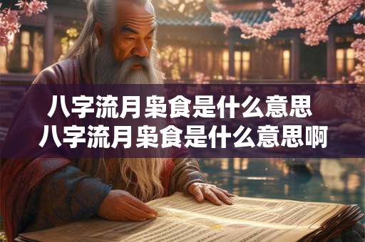 八字流月枭食是什么意思 八字流月枭食是什么意思啊