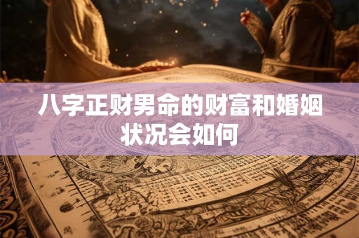 八字正财男命的财富和婚姻状况会如何