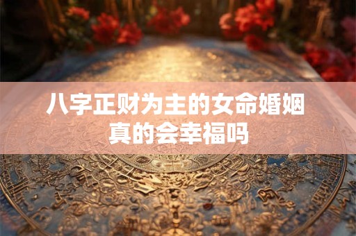 八字正财为主的女命婚姻 真的会幸福吗