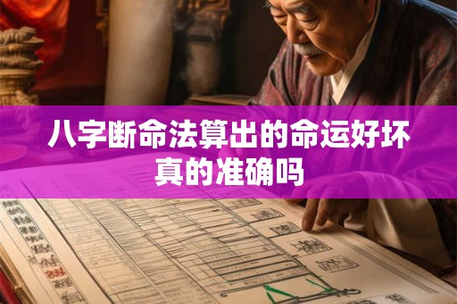八字断命法算出的命运好坏真的准确吗