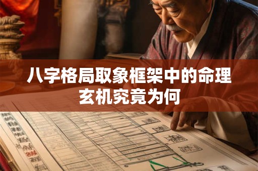 八字格局取象框架中的命理玄机究竟为何