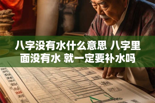 八字没有水什么意思 八字里面没有水 就一定要补水吗