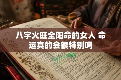 八字火旺全阳命的女人 命运真的会很特别吗