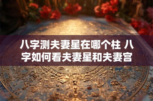 八字测夫妻星在哪个柱 八字如何看夫妻星和夫妻宫