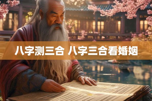 八字测三合 八字三合看婚姻 八字测三合 八字三合看婚姻