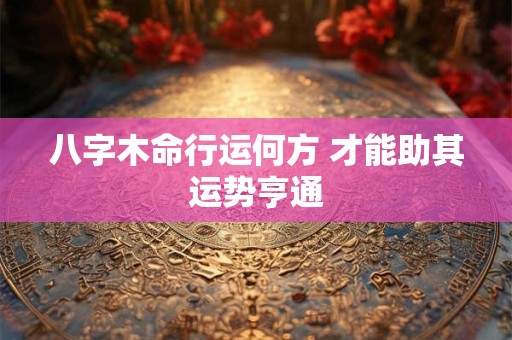 八字木命行运何方 才能助其运势亨通