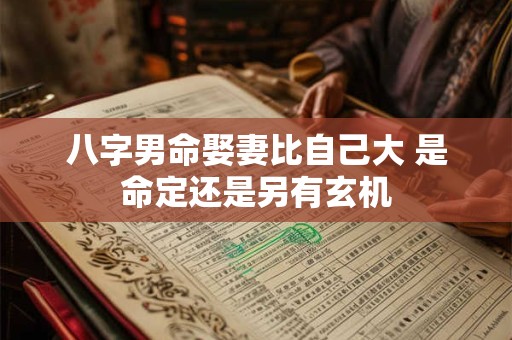 八字男命娶妻比自己大 是命定还是另有玄机