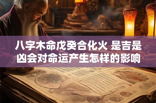 八字木命戊癸合化火 是吉是凶会对命运产生怎样的影响