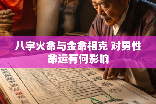 八字火命与金命相克 对男性命运有何影响