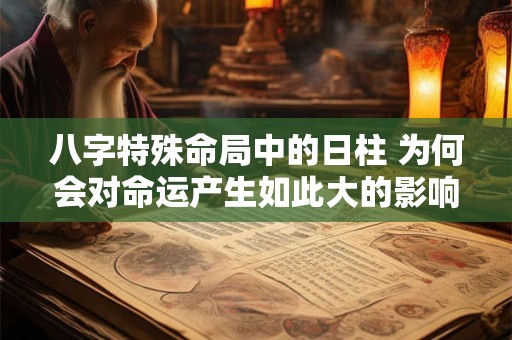 八字特殊命局中的日柱 为何会对命运产生如此大的影响