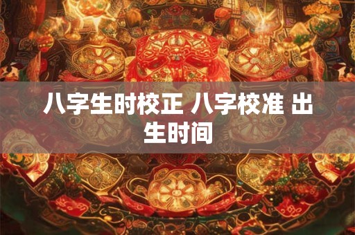 八字生时校正 八字校准 出生时间