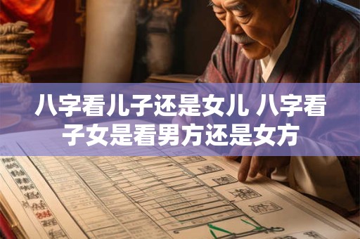 八字看儿子还是女儿 八字看子女是看男方还是女方