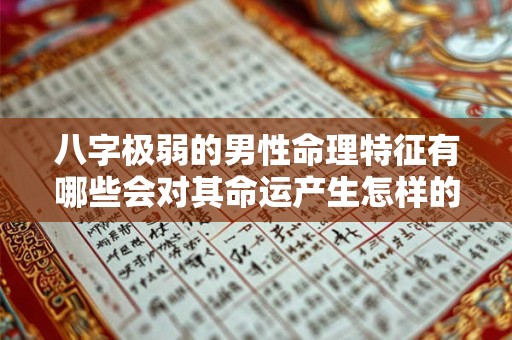 八字极弱的男性命理特征有哪些会对其命运产生怎样的影响