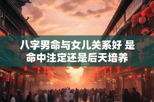 八字男命与女儿关系好 是命中注定还是后天培养