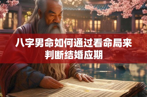 八字男命如何通过看命局来判断结婚应期