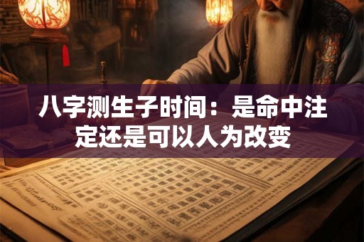八字测生子时间：是命中注定还是可以人为改变