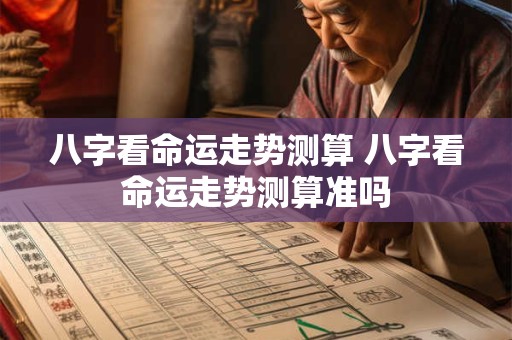 八字看命运走势测算 八字看命运走势测算准吗