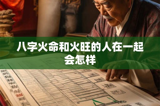 八字火命和火旺的人在一起会怎样