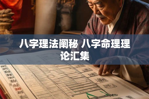 八字理法阐秘 八字命理理论汇集