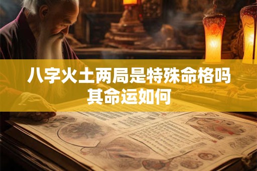 八字火土两局是特殊命格吗其命运如何
