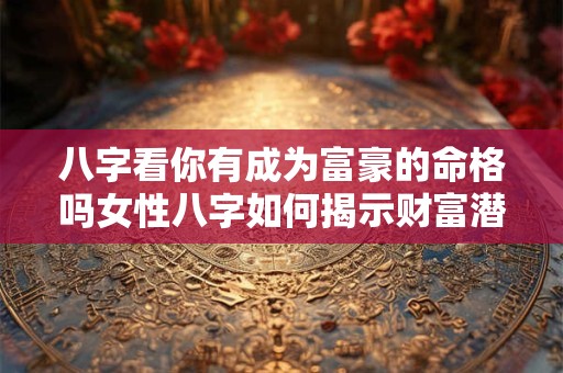 八字看你有成为富豪的命格吗女性八字如何揭示财富潜力