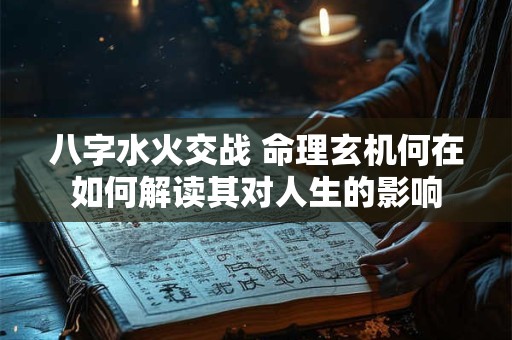 八字水火交战 命理玄机何在如何解读其对人生的影响