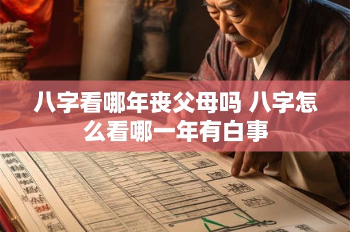 八字看哪年丧父母吗 八字怎么看哪一年有白事 八字看哪年丧父母吗 八字怎么看哪一年有白事