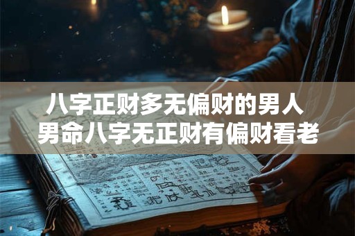 八字正财多无偏财的男人 男命八字无正财有偏财看老婆