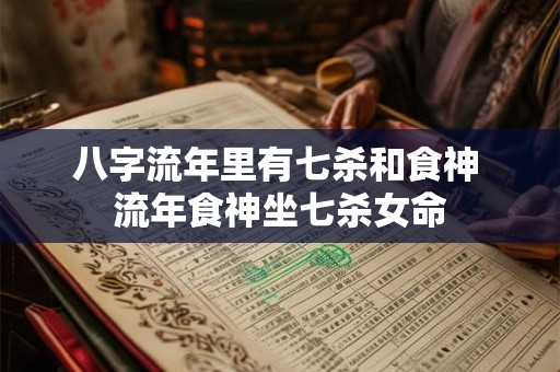 八字流年里有七杀和食神 流年食神坐七杀女命