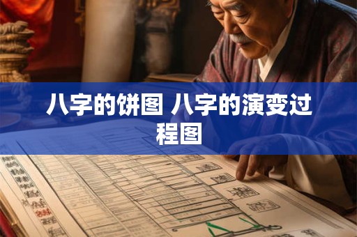 八字的饼图 八字的演变过程图