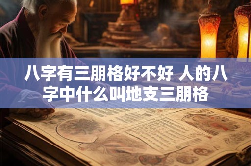 八字有三朋格好不好 人的八字中什么叫地支三朋格