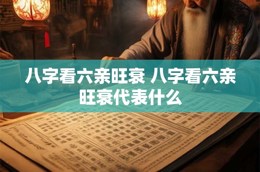 八字看六亲旺衰 八字看六亲旺衰代表什么