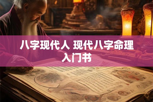 八字现代人 现代八字命理入门书