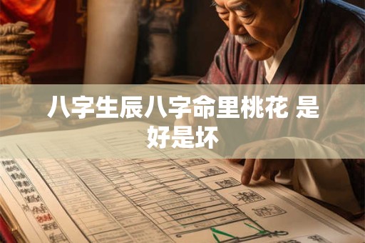 八字生辰八字命里桃花 是好是坏