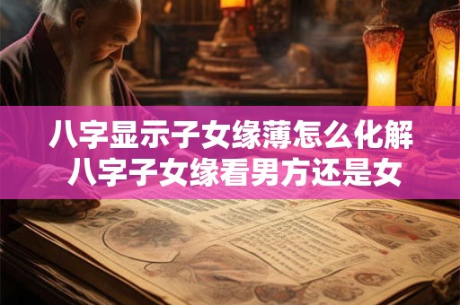 八字显示子女缘薄怎么化解 八字子女缘看男方还是女方
