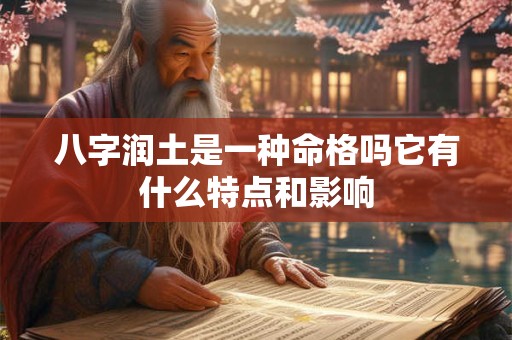 八字润土是一种命格吗它有什么特点和影响